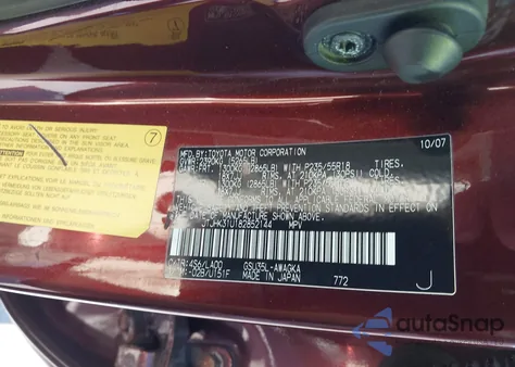 2008 Lexus Rx 350 z USA, uszkodzony, nr VIN JTJHK31U182852144